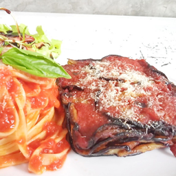 มะเขือม่วงอบชีส  Eggplant parmigiana