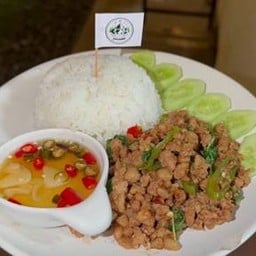 ข้าวผัดกะเพราหมูสับ