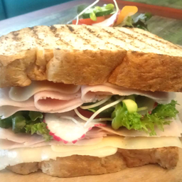 แซนวิชแฮม ชีส Ham and cheese sandwich
