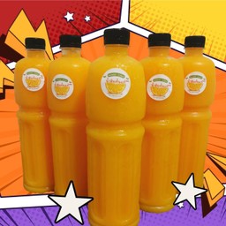 น้ำส้มคั้นแท้ 100% (5 ขวดใหญ่)