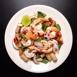 ยำกุ้งสุก Spicy Cooked Shrimp Salad