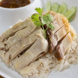ข้าวมันไก่+หมูกรอบ