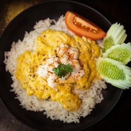 ข้าวไข่ข้นกุ้ง