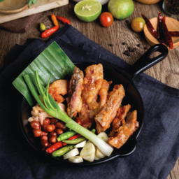 ปลาส้มตำมั่ว (สูตรไร่กำนันจุล)