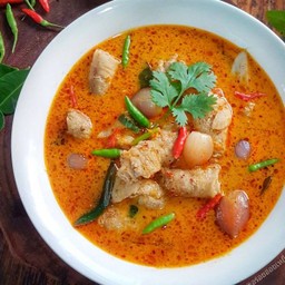 ต้มยำน้ำข้นทะเล Tomyum Shrimp And Squid