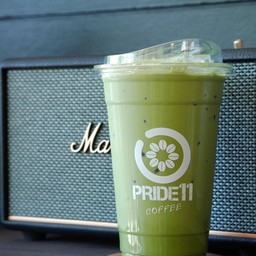 ชาเขียวนมสดเย็น/Greentea with milk( 20 oz.)