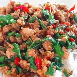 ข้าวกะเพราหมูสับ