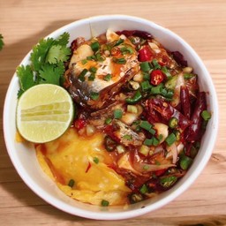 ข้าวไข่ข้นยำปลากระป๋อง