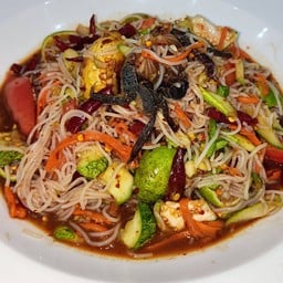 @1.ตำลาวลั่นทุ่งตำซั่วเส้นเล็ก ( มะละกอ/แตงกวา )ปูนาปลาร้าต้มนัว รสเข้มข้นจัดจ้าน