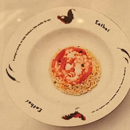 ครัวเจ้ง้อ - ข้าวผัดกุ้ง , ปู , ปลาแซลมอลเค็มกุ้งเห็ดก้านคะน้า