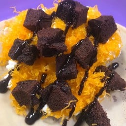 ครีมสดนม+ฝอยทอง+บราวนี่