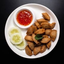 หมูยอทอด Fried Vietnamese pork sausage