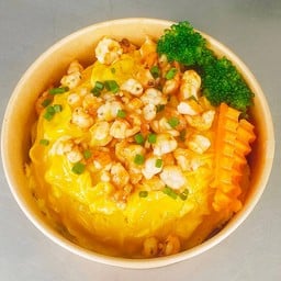 ข้าวไข่ข้นกุ้งสับ