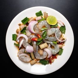 ยำกุ้งสด Spicy Raw Shrimp Salad