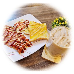A.เซตอาหารเช้า+ชานมไต้หวัน