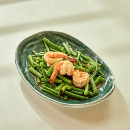 ดอกหอมผัดกุ้ง