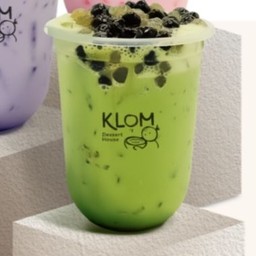 ชาขียว ไข่มุก (ไข่มุกทำจากมันม่วง มันส้ม)