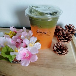 มัทฉะน้ำส้มเย็น