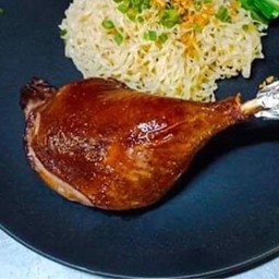 ข้าวเป็ดรมควันหนังกรอบ