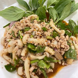 ลาบหมูสับเห็ด