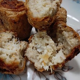 ขนมปังสังขยาชาไทย นมสดชาไทย