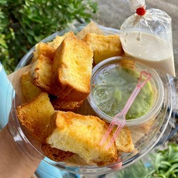 ปังเนยกรอบ+ดิปสังขยา {เลือกดิปได้ค่ะ}