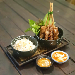 เนือย่างโคขุนเส้นหมี่