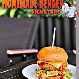 เบอร์เกอร์ไก่ทอดผงบาบีคิว