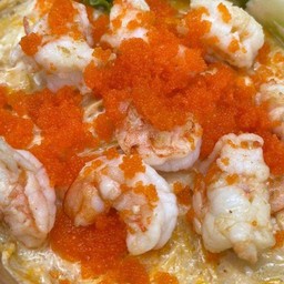 ข้าวไข่ข้นกุ้ง +หน้าไข่กุ้ง