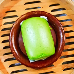 หมั่นโถว ชาเขียว