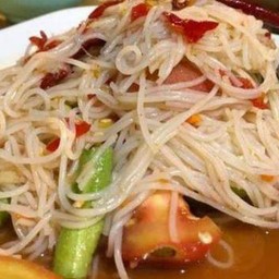 ตำปูปลาร้าขนมจีน