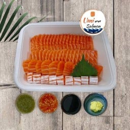 อูมิ ชูชิ แซลมอนดอง  เค้กแซลมอน บางบัวทอง นนทบุรี