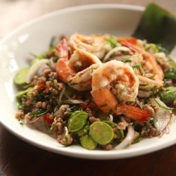 สะตอผัดกะปิกุ้งหมูสับ