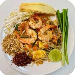 ผัดไทยกุ้งสด