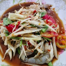 ตำกุ้งสดปูปลาร้า