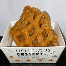 Thai Tea Custard Waffle  วาฟเฟิลสังขยาชาไทย