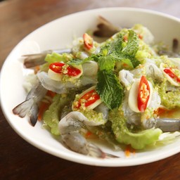 กุ้งแช่น้ำปลา