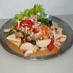 @1 . ยำวุ้นเส้นหมูยอหมูสับ ปริมาณพิเศษ