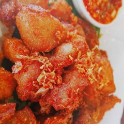 หมูสามชั้นทอดนำ้ปลา