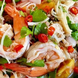 ยำเห็ดเข็มทอง ทะเล