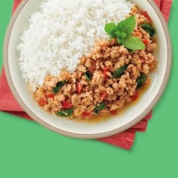 กระเพราโดดตึก Kra phera dod tuk