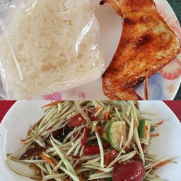 เชต1อิ่ม ตำปลาร้า ปีกไก่ ข้าวเหนียว(ขายดี)