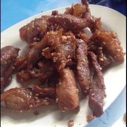 หมูแดดเดียวทอด