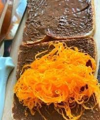 ปังแซนด์วิช นูเทล่า ฝอยทอง