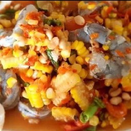 ตำข้าวโพดกุ้งสด