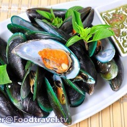 หอยแมลงภู่นึ่งสมุนไพร 3ถุงใหญ่