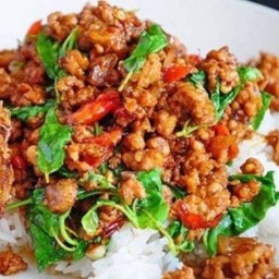 ข้าวกระเพราหมูสับ
