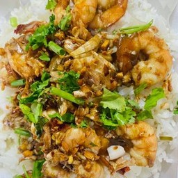 ข้าวทะเลทอดกระเทียม