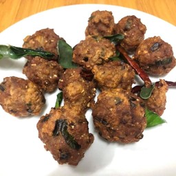 ลาบหมูทอด