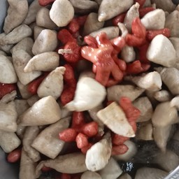 ลูกชิ้นปลา+ไส้กรอกแดง ไซส์S